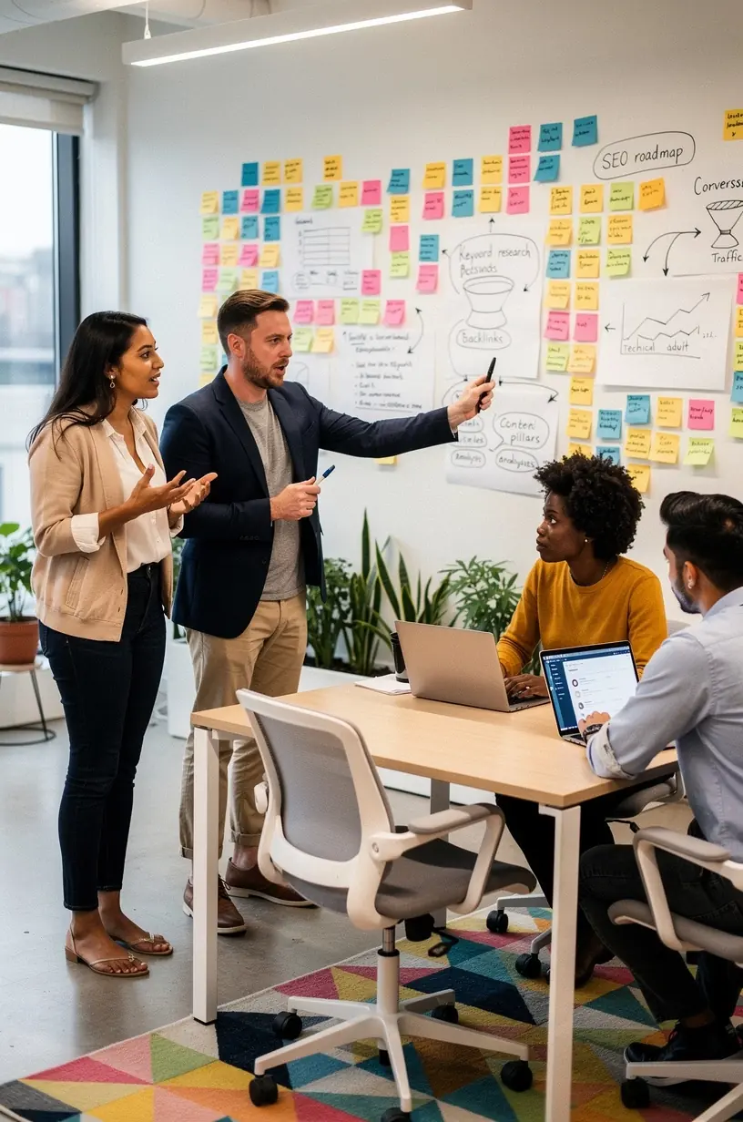Professional team collaboration